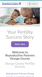 Mobile Screenshot of orangecounty.reproductivepartners.com